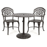 Tuscany 3 Piece Bistro Cafe Set 2 Dining Chairs