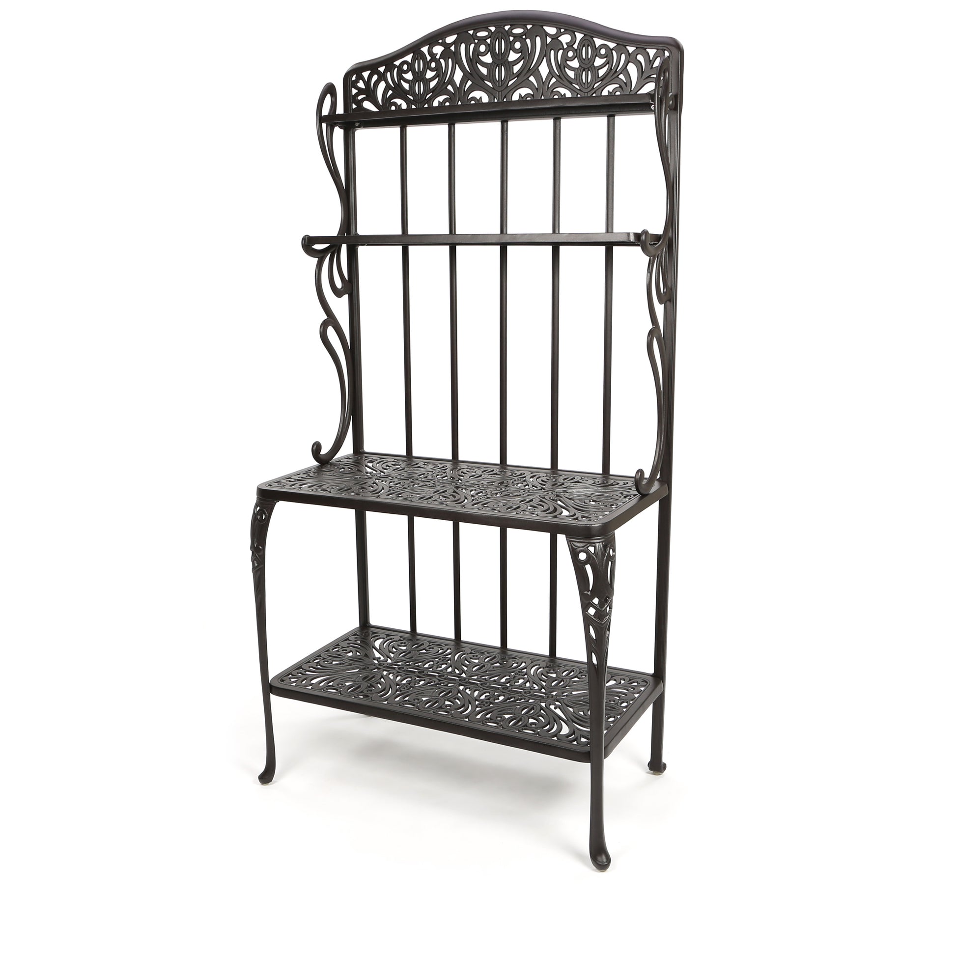 wrought iron bakers rack plant stand Tuscany Baker's Rack by Hanamint | Cast Aluminum