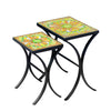 Umbria Nesting Table Set Black Frame