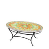 Umbria Oval Coffee Table Black Frame