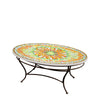 Umbria Oval Coffee Table Espresso Frame