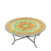 Umbria Round Coffee Table Pewter Frame
