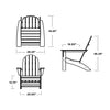Vineyard Adirondack Chair Dimensions