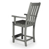 Vineyard Counter Arm Chair Slate Grey Back