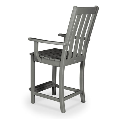 
                  Vineyard Counter Arm Chair Slate Grey Back - Image 2
                