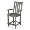 Vineyard Counter Arm Chair Slate Grey