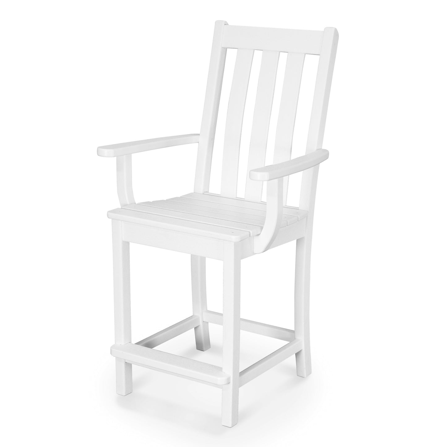 Vineyard Counter Arm Chair White, image 6