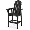 Vineyard Curveback Adirondack Bar Chair Black