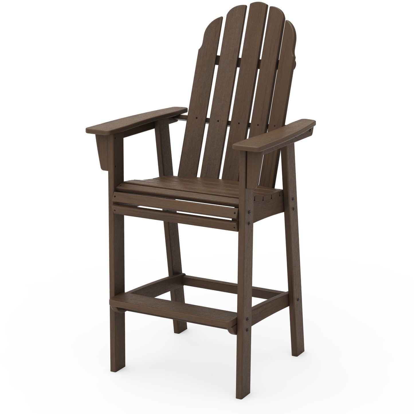 Vineyard Curveback Adirondack Bar Chair Kona, image 8