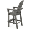 Vineyard Curveback Adirondack Bar Chair Slate Grey Back
