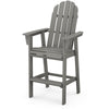 Vineyard Curveback Adirondack Bar Chair Slate Grey