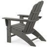 Vineyard Curveback Adirondack Chair Slate Grey Back