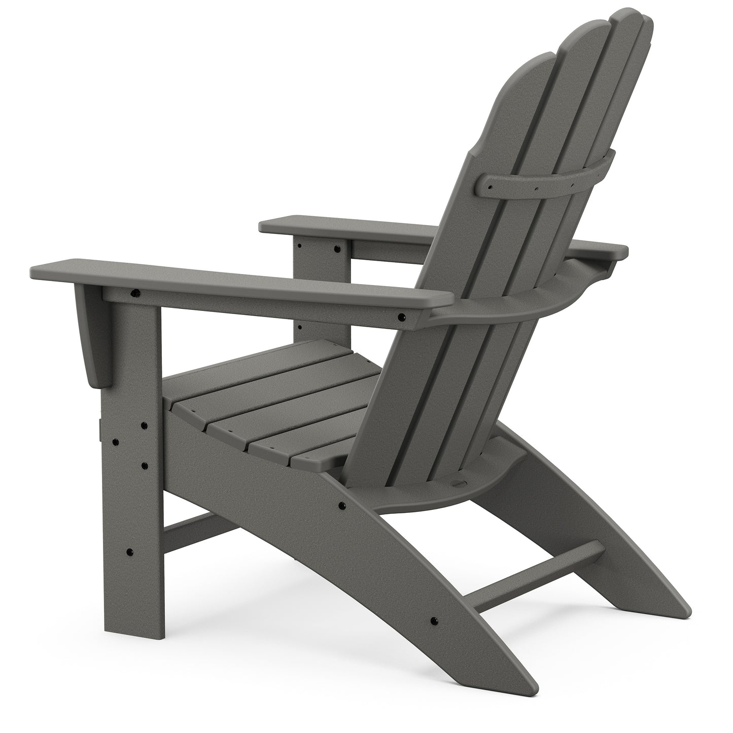 Vineyard Curveback Adirondack Chair Slate Grey Back, image 2