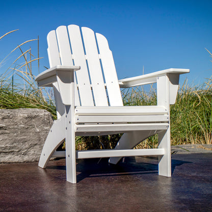 
                  Vineyard Curveback Adirondack Chair White Lifestyle - Image 3
                