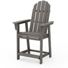 Vineyard Curveback Adirondack Counter Chair Driftwood