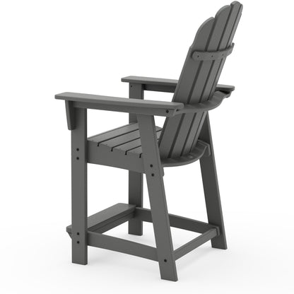 
                  Vineyard Curveback Adirondack Counter Chair Slate Grey Back - Image 2
                