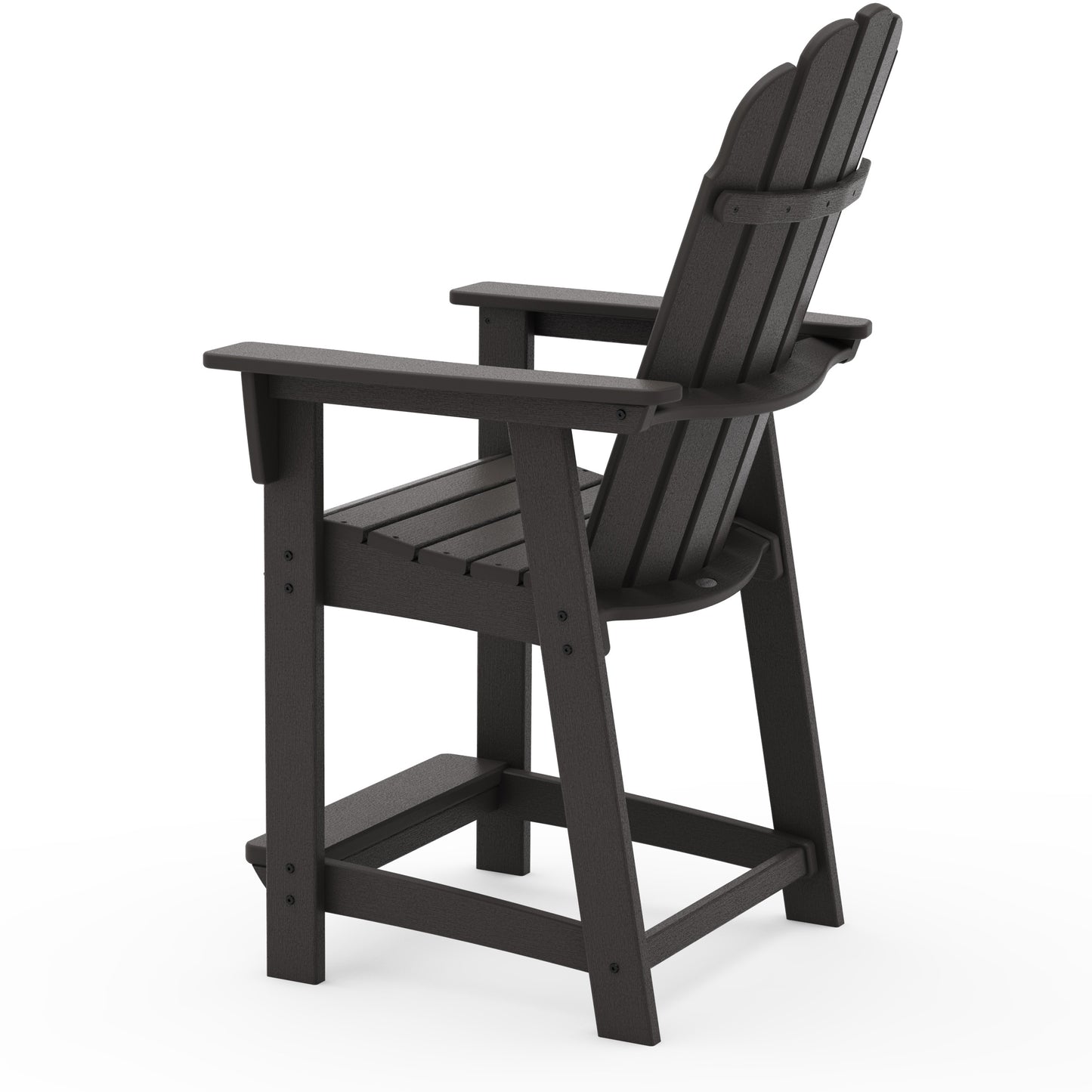Vineyard Curveback Adirondack Counter Chair Vintage Coffee Back, image 4