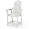 Vineyard Curveback Adirondack Counter Chair Vintage White