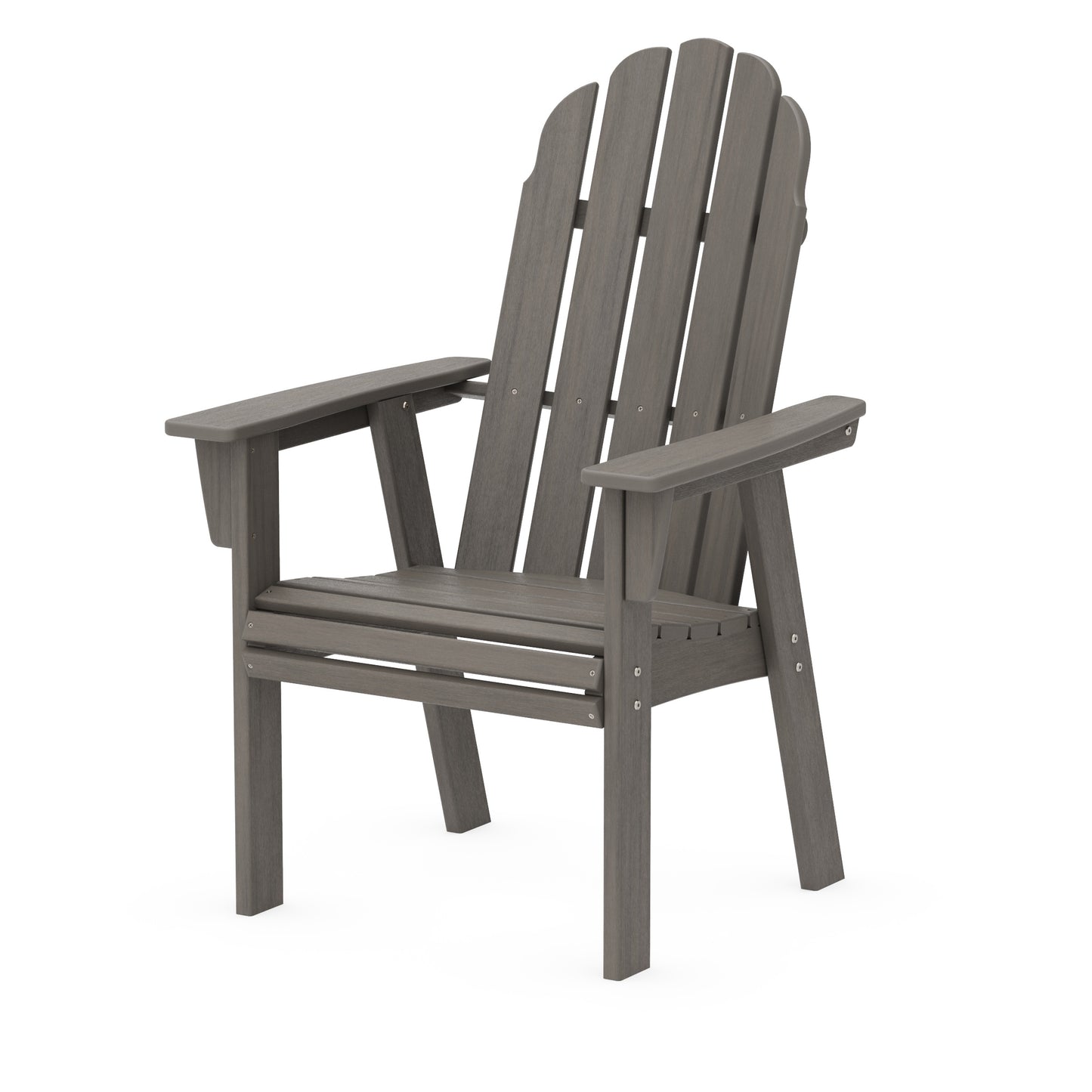 Vineyard Curveback Adirondack Dining Chair Driftwood, image 9