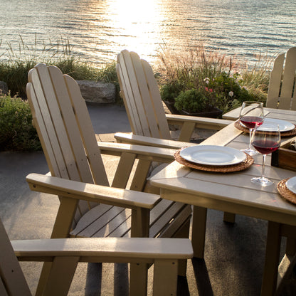 
                  Vineyard Curveback Adirondack Dining Chair Sand Lifestyle - Image 3
                