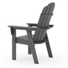 Vineyard Curveback Adirondack Dining Chair Slate Grey Back
