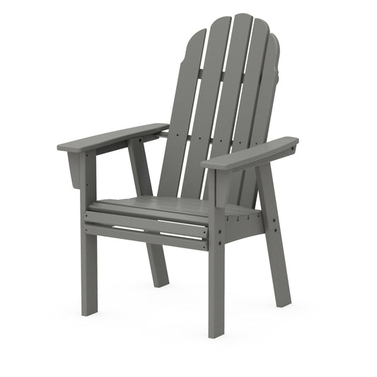 Vineyard Curveback Adirondack Dining Chair Slate Grey