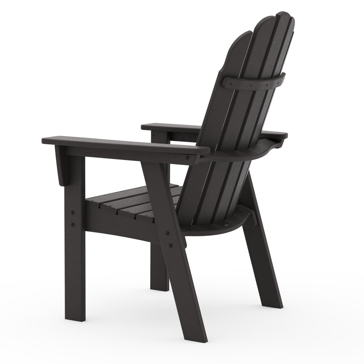 Vineyard Curveback Adirondack Dining Chair Vintage Coffee Back, image 22