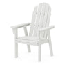 Vineyard Curveback Adirondack Dining Chair Vintage White