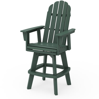 
                  Vineyard Curveback Adirondack Swivel Bar Chair Green - Image 11
                