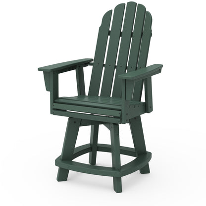
                  Vineyard Curveback Adirondack Swivel Counter Chair Green - Image 11
                