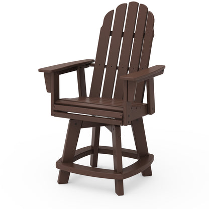 
                  Vineyard Curveback Adirondack Swivel Counter Chair Mahogany - Image 9
                