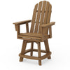 Vineyard Curveback Adirondack Swivel Counter Chair Natural