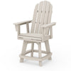 Vineyard Curveback Adirondack Swivel Counter Chair Sand