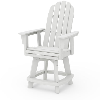 
                  Vineyard Curveback Adirondack Swivel Counter Chair Vintage White - Image 13
                
