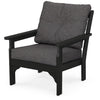 Vineyard Deep Seating Chair Black Frame Ash Charcoal Cushions
