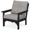 Vineyard Deep Seating Chair Black Frame Grey Mist Cushions