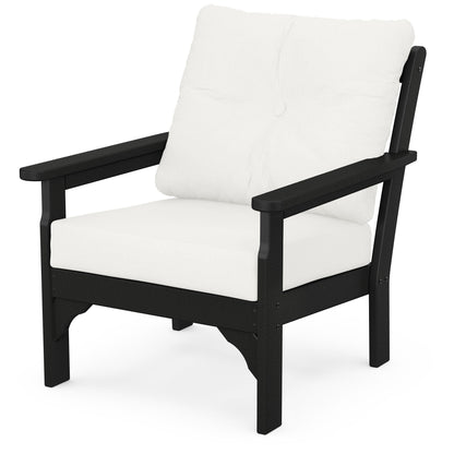 
                  Vineyard Deep Seating Chair Black Frame Natural Linen Cushions - Image 43
                