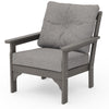 Vineyard Deep Seating Chair Driftwood Frame Grey Mist Cushions