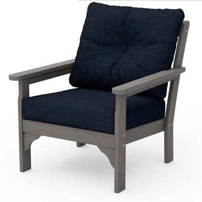 
                  Vineyard Deep Seating Chair Driftwood Frame Marine Indigo Cushions - Image 41
                