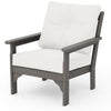 Vineyard Deep Seating Chair Driftwood Frame Natural Linen Cushions