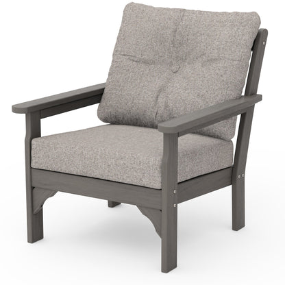 
                  Vineyard Deep Seating Chair Driftwood Frame Weathered Tweed Cushions - Image 93
                