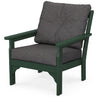 Vineyard Deep Seating Chair Green Frame Ash Charcoal Cushions