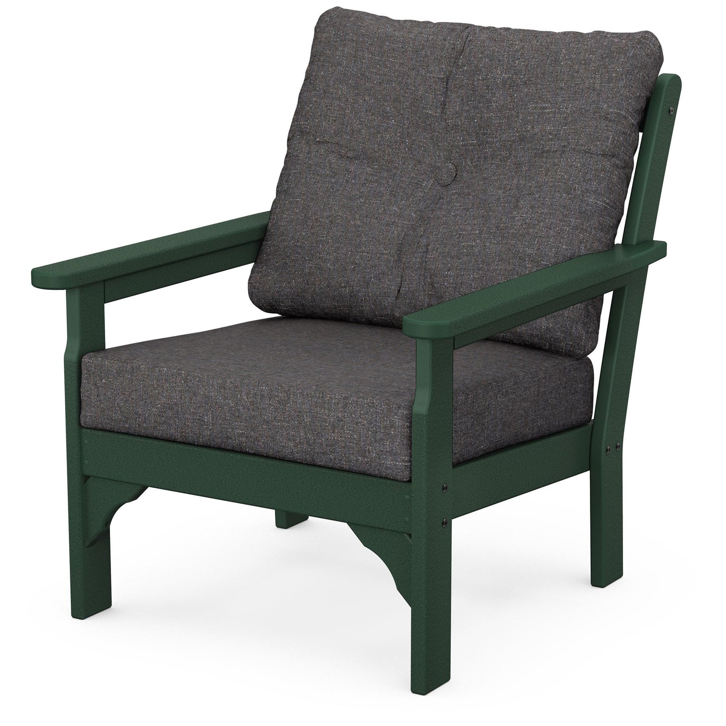 Vineyard Deep Seating Chair Green Frame Ash Charcoal Cushions, image 9