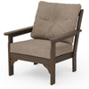 Vineyard Deep Seating Chair Kona Frame Spiced Burlap Cushions