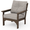 Vineyard Deep Seating Chair Kona Frame Weathered Tweed Cushions