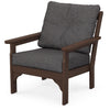 Vineyard Deep Seating Chair Mahogany Frame Ash Charcoal Cushions