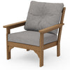 Vineyard Deep Seating Chair Natural Frame Grey Mist Cushions