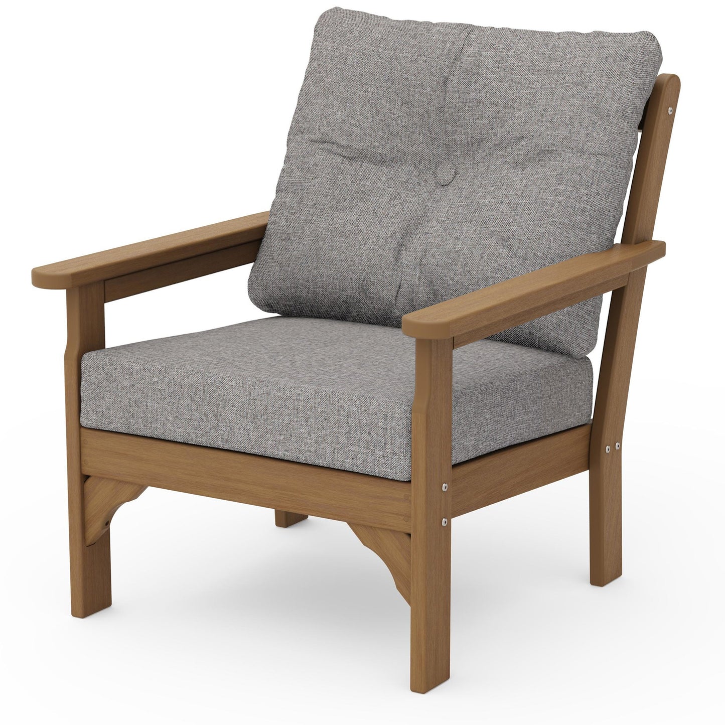 Vineyard Deep Seating Chair Natural Frame Grey Mist Cushions, image 27