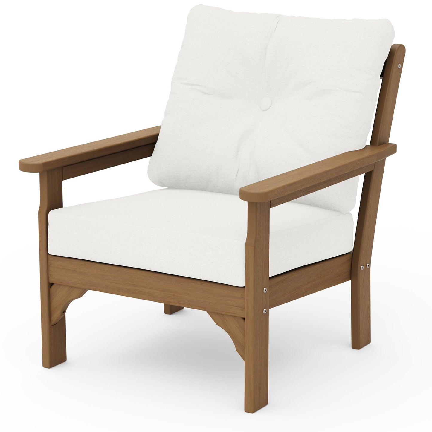 Vineyard Deep Seating Chair Natural Frame Natural Linen Cushions, image 53