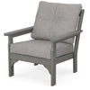 Vineyard Deep Seating Chair Slate Grey Frame Grey Mist Cushions